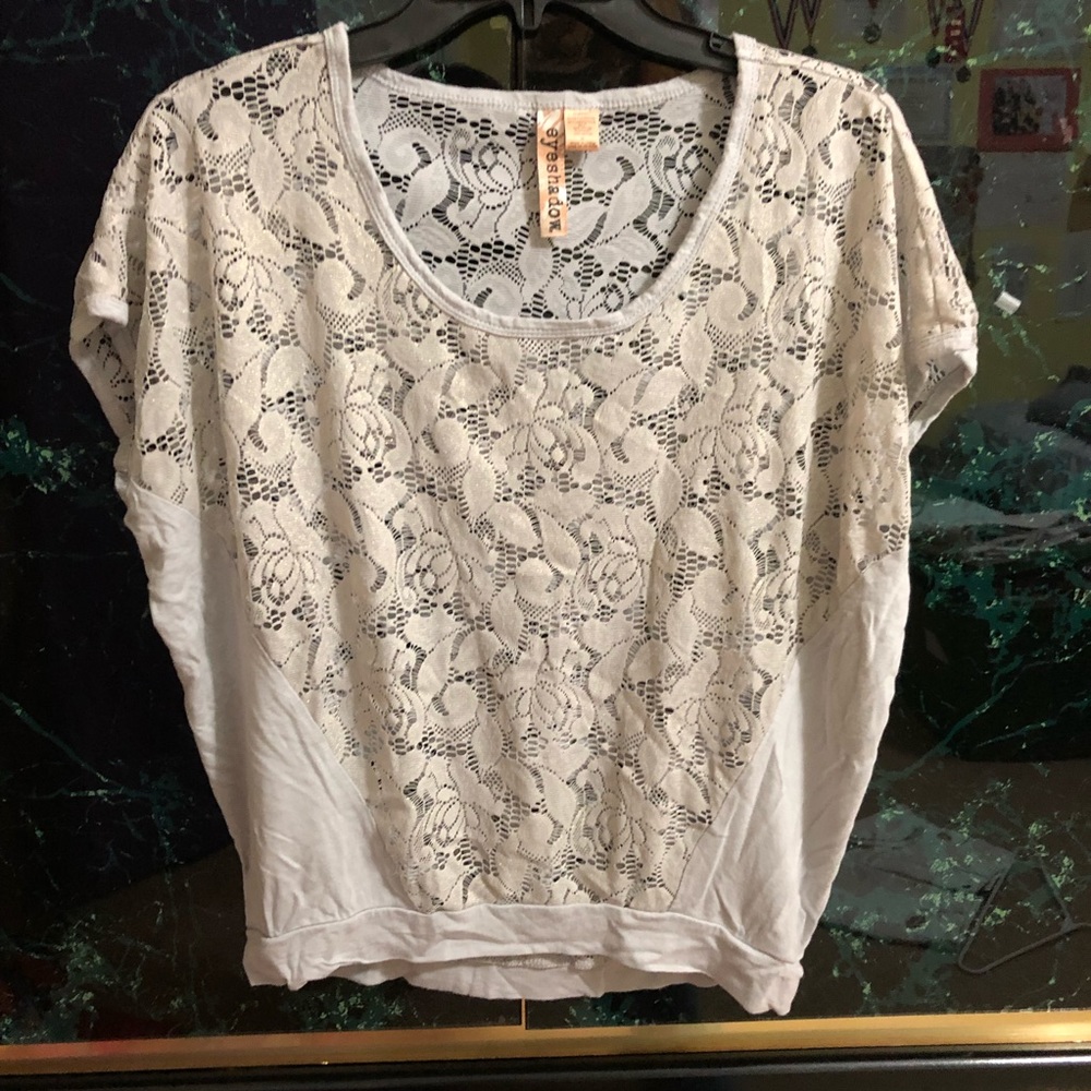Knit lace blouse